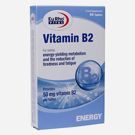 قرص ویتامین B2 یوروویتال 60 عدد EuRhoVital Vitamin B2 60 tablets